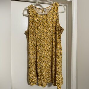 Old Navy Yellow Floral Mini Dress